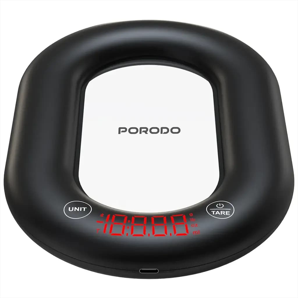 ترازوی هوشمند آشپزخانه Porodo مدل PDLFSTCK838BK — تصویر ۴