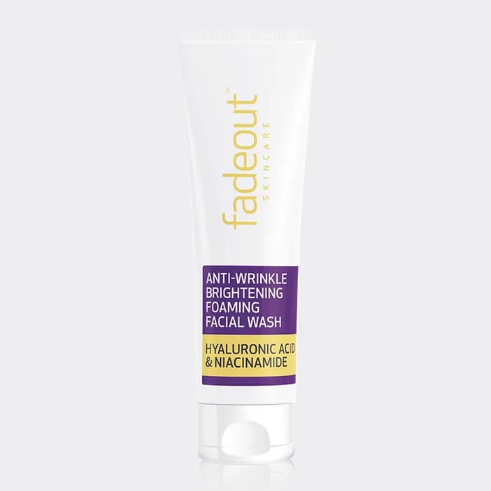 فوم شستشو روشن کننده و ضد چروک فیداوت fadeout ANTI-WRINKLE WHITENING FOAMING FACIAL WASH 100ml