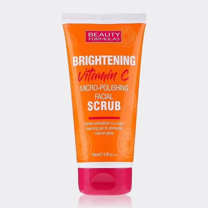اسکراب روشن کننده ویتامین سی بیوتی فرمولا Beauty Formulas Brightening Vitamin C Facial Scrub 150ml — تصویر ۳