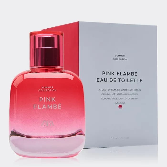 ادو تویلت زنانه پینک فلامبی سامر کالکشن زارا ZARA PINK FLAMBE EAU DE TOILETTE 90 ML — تصویر ۳