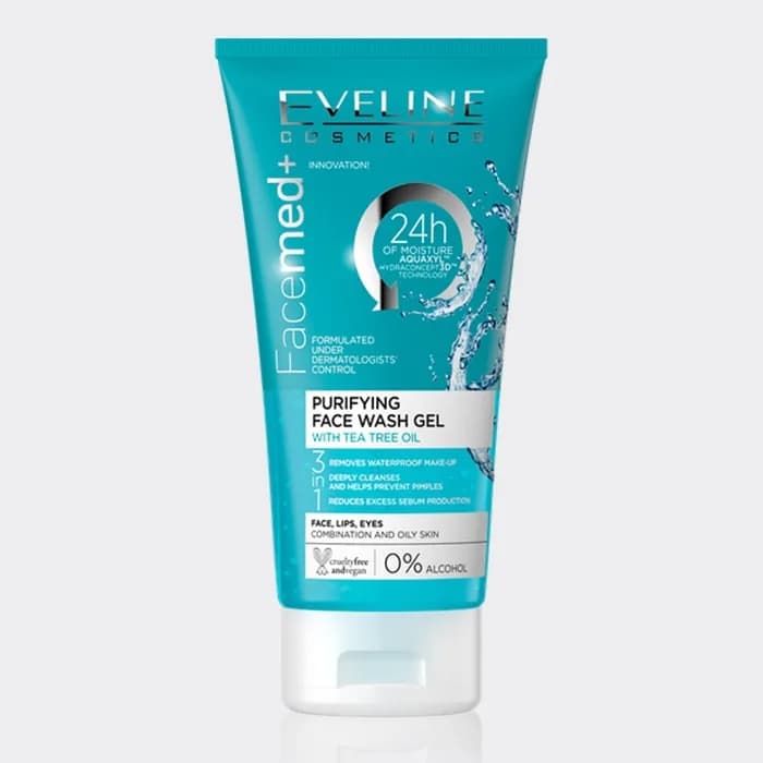 ژل شستشو ضد جوش اولاین EVELINE Purifying Face Wash Gel 150ml — تصویر ۳