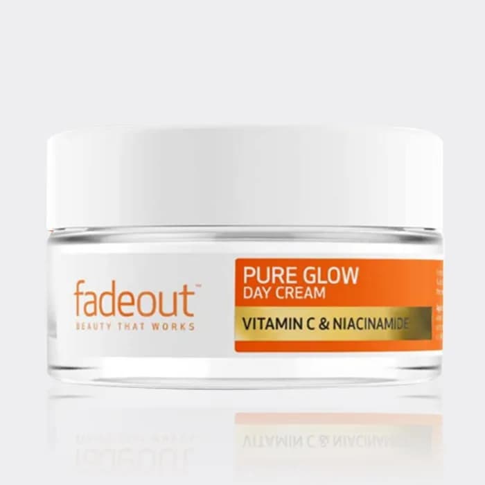 کرم روز ویتامین سی فیداوت fadeout Pure Glow Vitamin C Whitening Day Cream 50ml