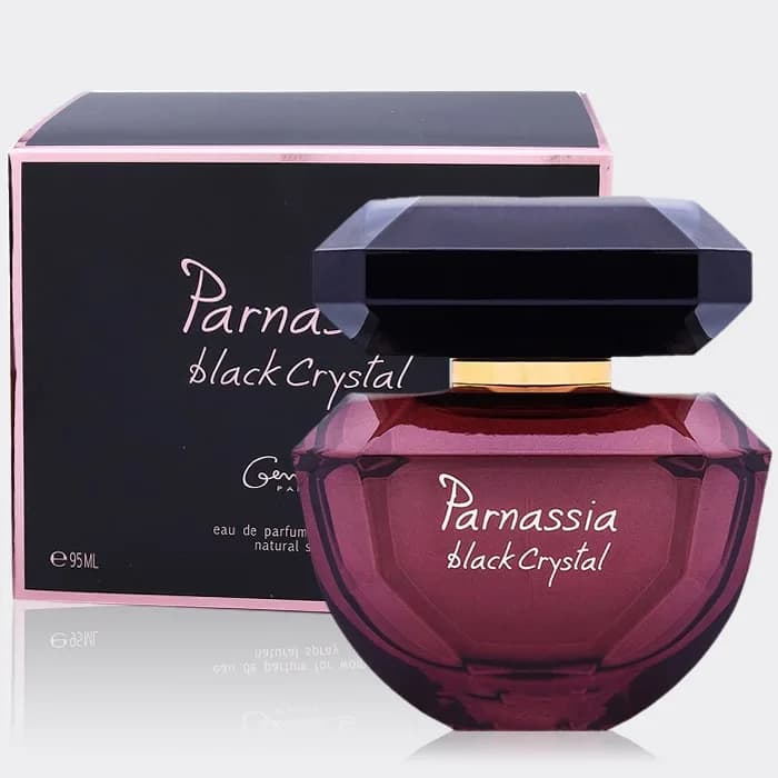 ادو پرفیوم زنانه پارناسیا بلک کریستال جی پارلیس Geparlys Parnassia black crystal Eau de Parfum 95ml — تصویر ۳
