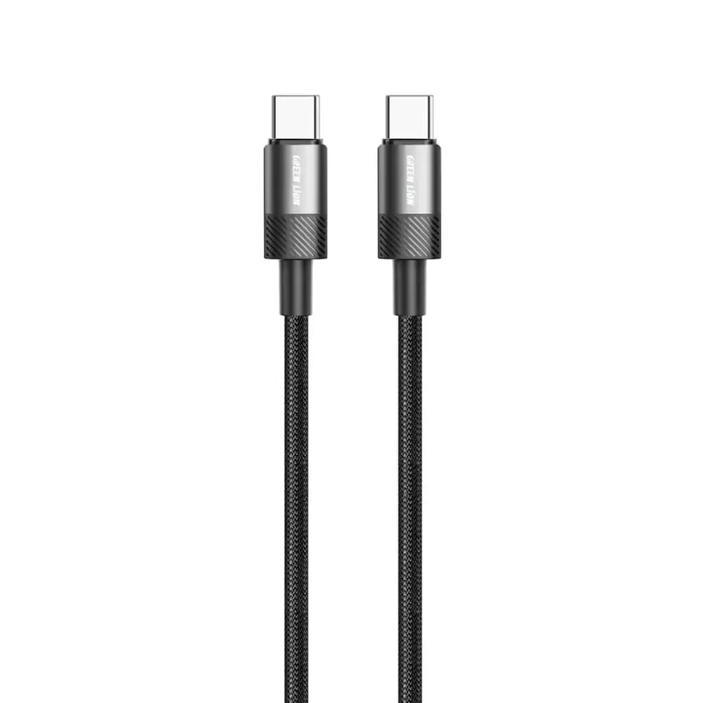 کابل USB‑C به USB‑C گرین لاین مدل Spark GNSPRCAC2CBK — تصویر ۲