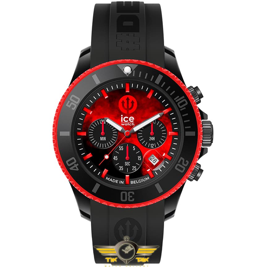 ساعت آیس ICE RED DEVILS chrono Black smoke Large — تصویر ۲