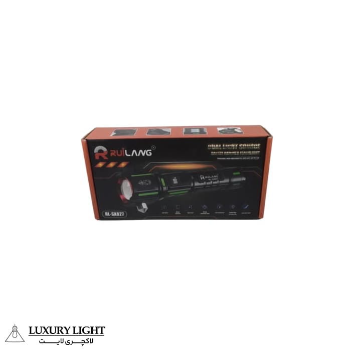 چراغ قوه پلیسی رویلانگ RUILANG RL-SX827 آژیردار — تصویر ۵