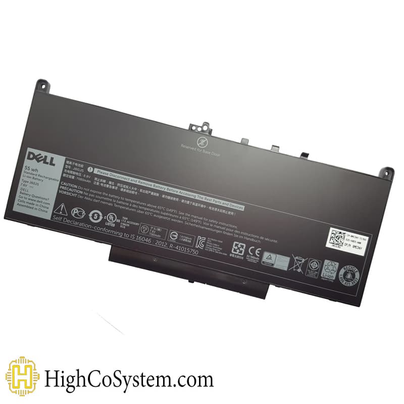باتری لپ تاپ DELL مدل LATITUDE E7470 (J60J5) 7200mAh