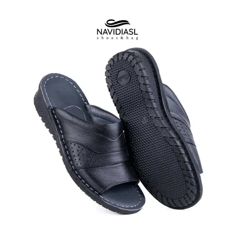 صندل چرم مردانه مدل سروش کد 1502013
