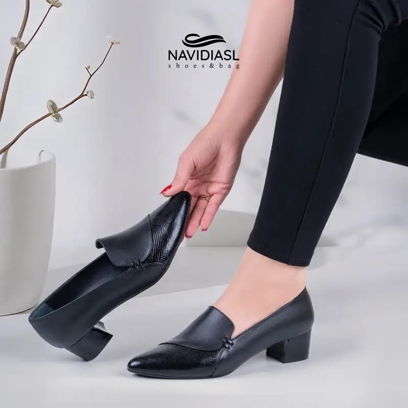 کفش چرم زنانه مدل لنا کد 3026001 — تصویر ۴
