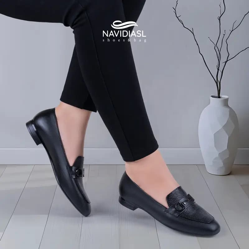 کفش چرم زنانه مدل رونیکا کد 2042001 — تصویر ۷