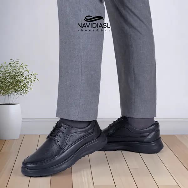 کفش چرم مردانه مدل داریا بندی کد 7049025 — تصویر ۳