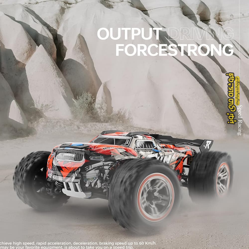 ماشین کنترلی WLTOYS 184008 موتور براشلس 60 کیلومتر — تصویر ۹