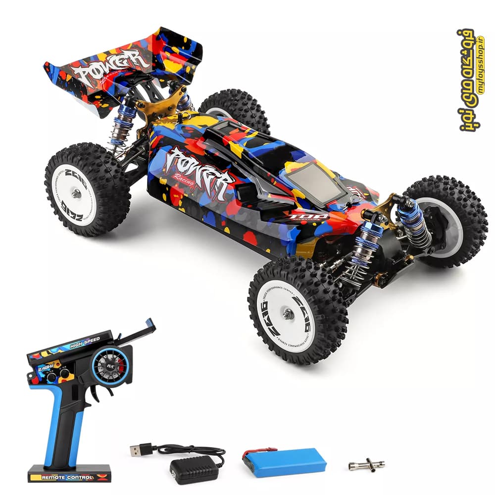 ماشین کنترلی سرعتی 75 کیلومتر Wltoys 124007 براشلس
