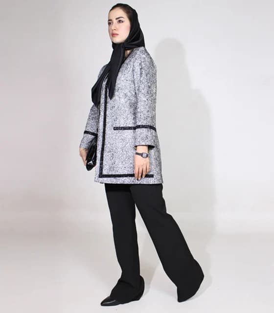 کت ژاکارد زنانه کد 559 — تصویر ۴