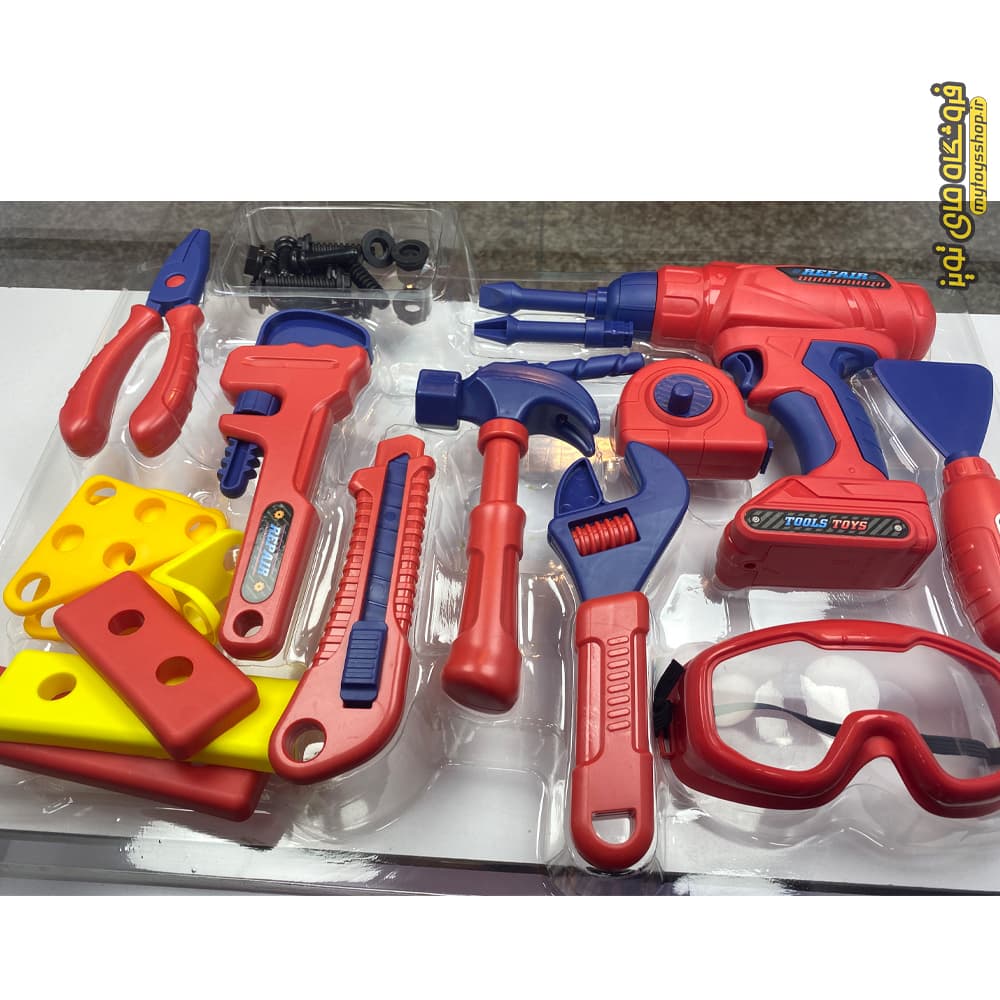 ست ابزار اسباب بازی به همراه دریل باطری خور RX-902A — تصویر ۳