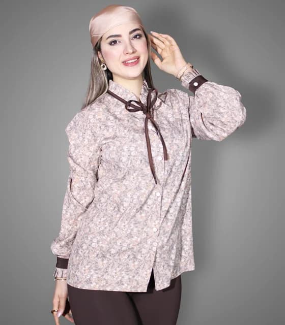 شومیز پاپیونی نیوان — تصویر ۵