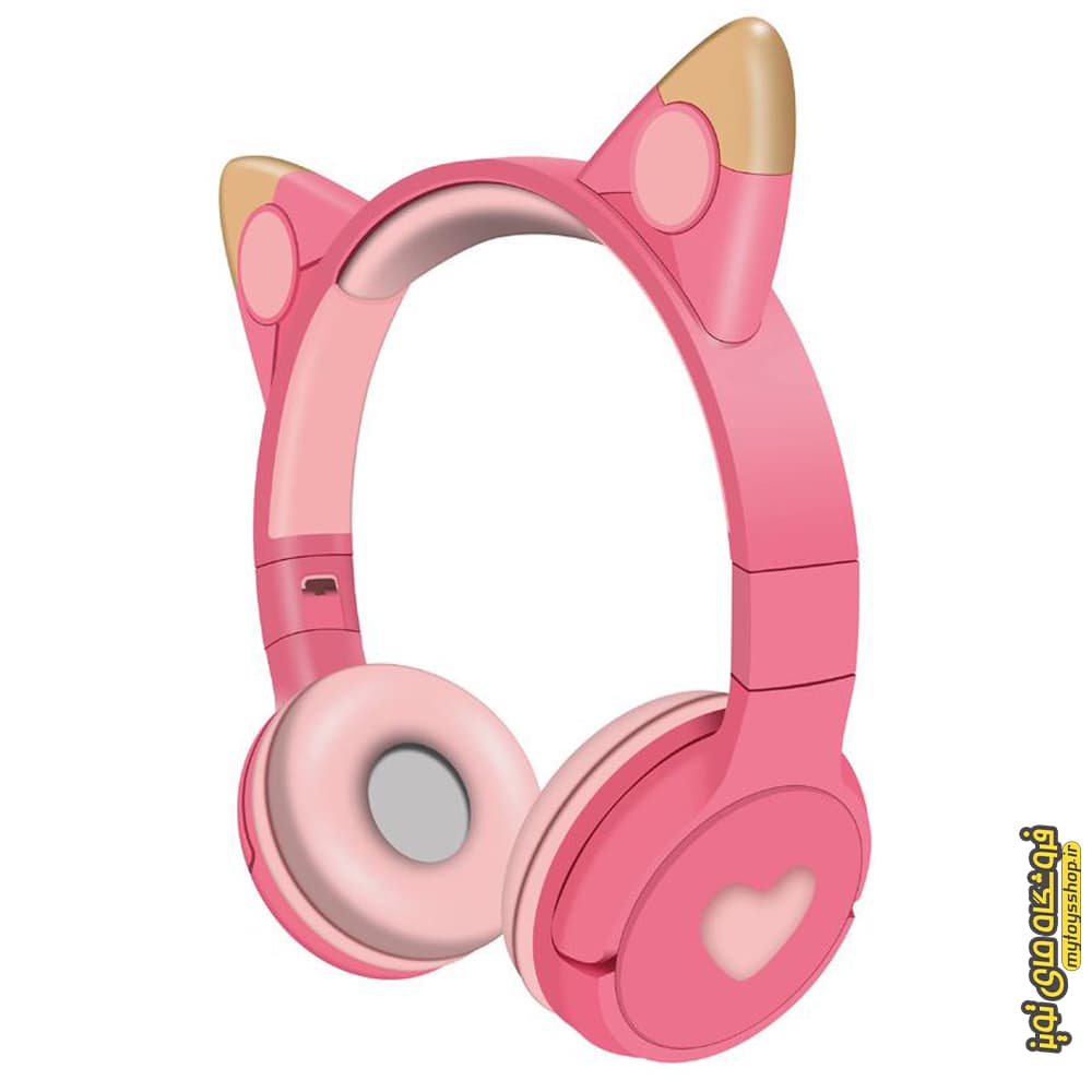 هدفون بلوتوثی کودکانه طرح گربه ای مدل KT-59 (هدست)