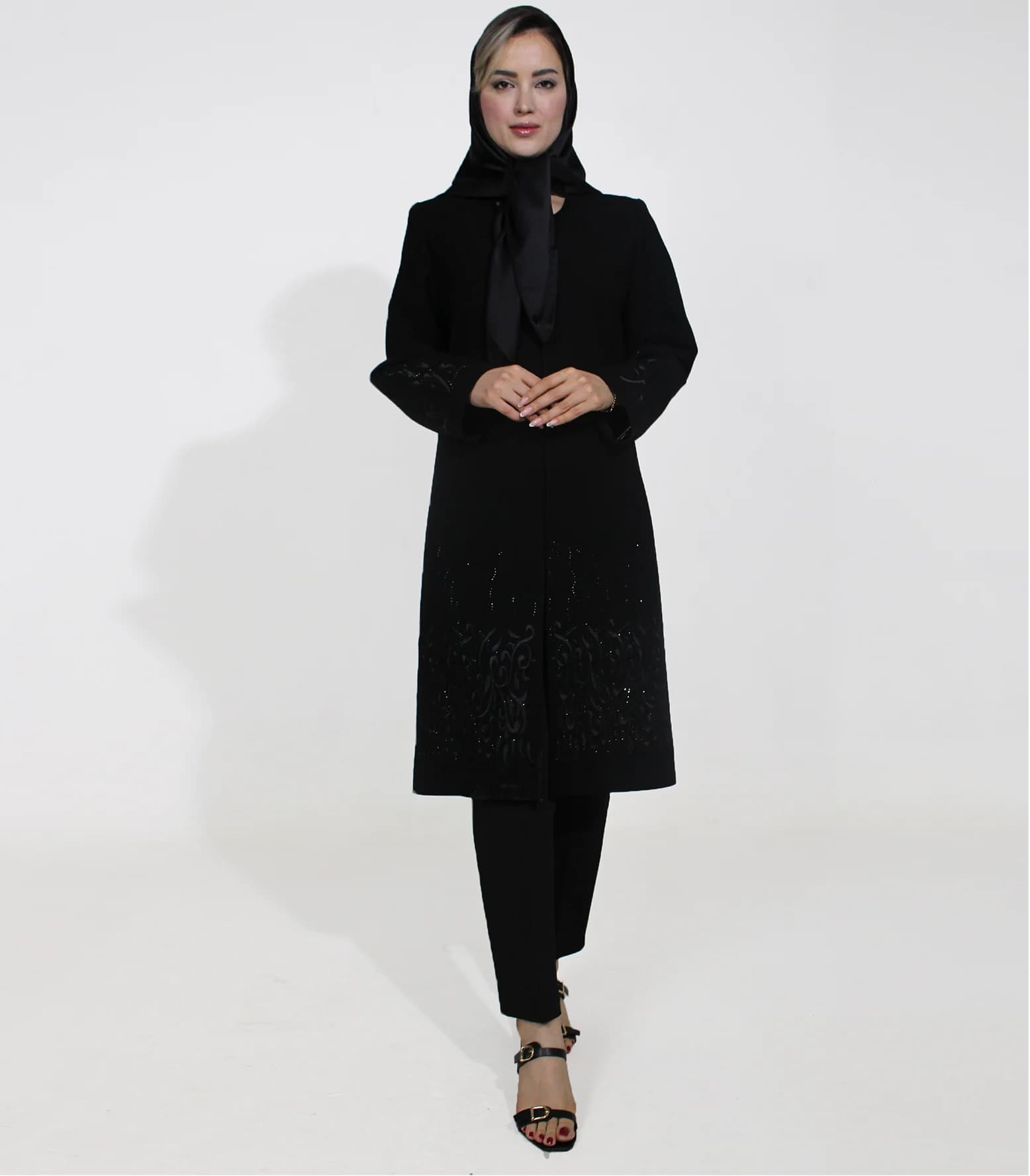 مانتو کرپ زنانه کد 541 — تصویر ۳