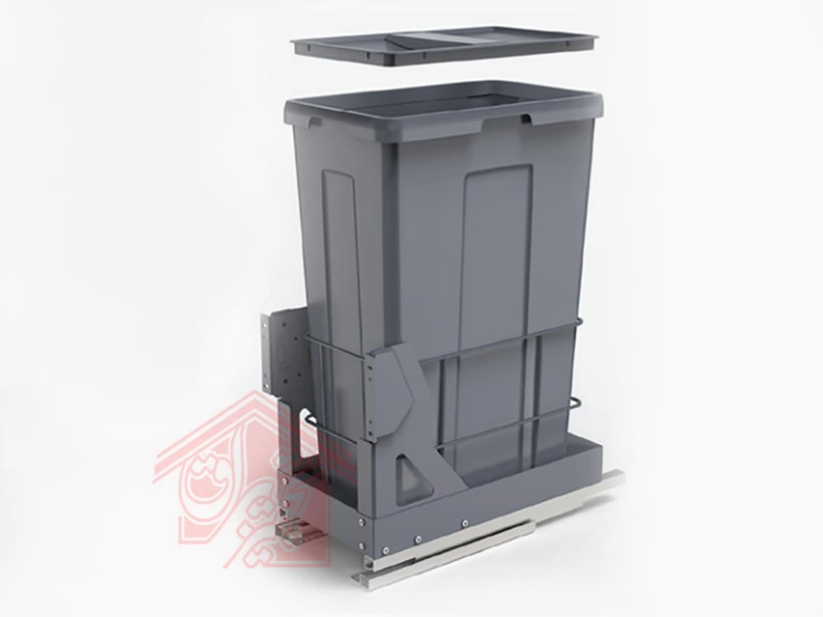 سطل آشغال توکار ریل از کف ملونی مدل 9024 Free Style