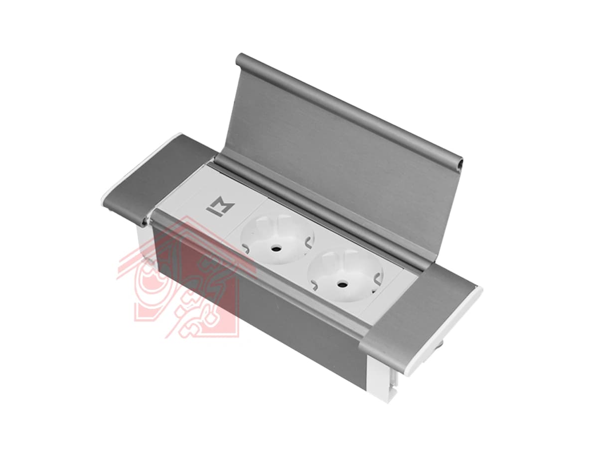 پریز برق روی کابینت دو سوکته ملونی مدل 10102 — تصویر ۶