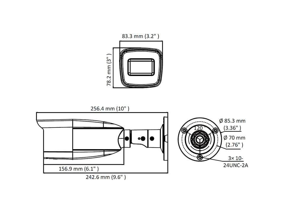 دوربین مدار بسته توربو اچ دی 4MP هایلوک مدل THC-B340-VF — تصویر ۵