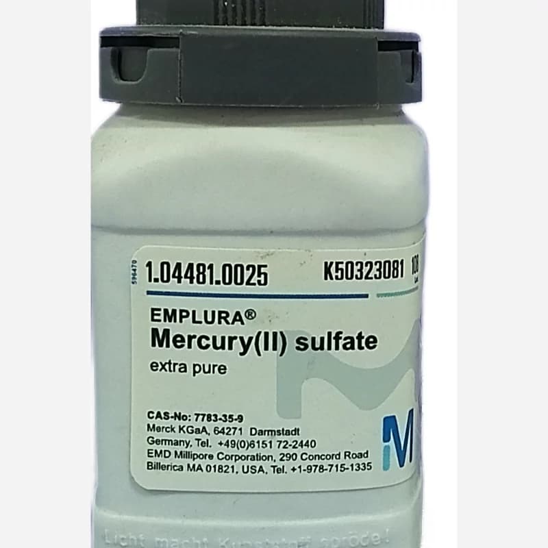 سولفات جیوه مرک آلمان100گرمی خلوص100 — تصویر ۲
