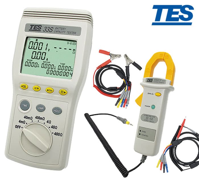 باطری تستر, ظرفیت سنج باطری, تستر باطری دیجیتال, مدل TES-33S — تصویر ۶