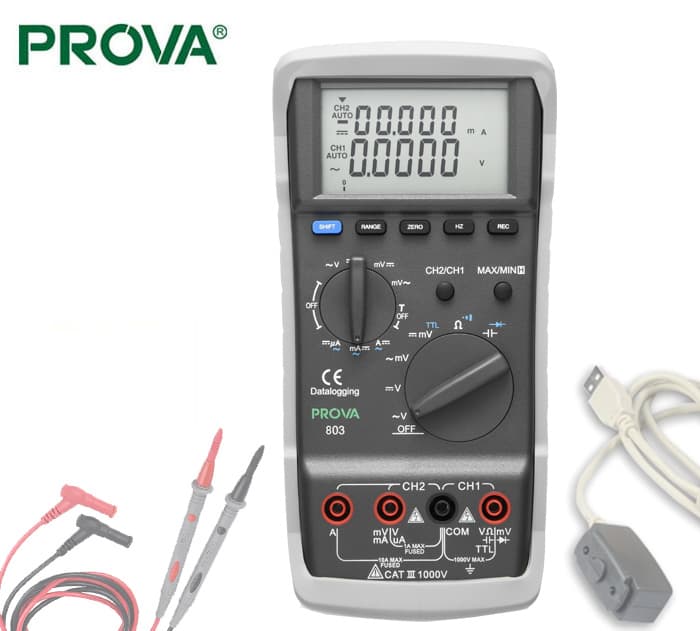 مولتی متر دیجیتال 2 کاناله , prova803