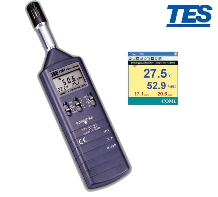 ترمورطوبت سنج دیتالاگر, ثبات رطوبت, TES-1361C