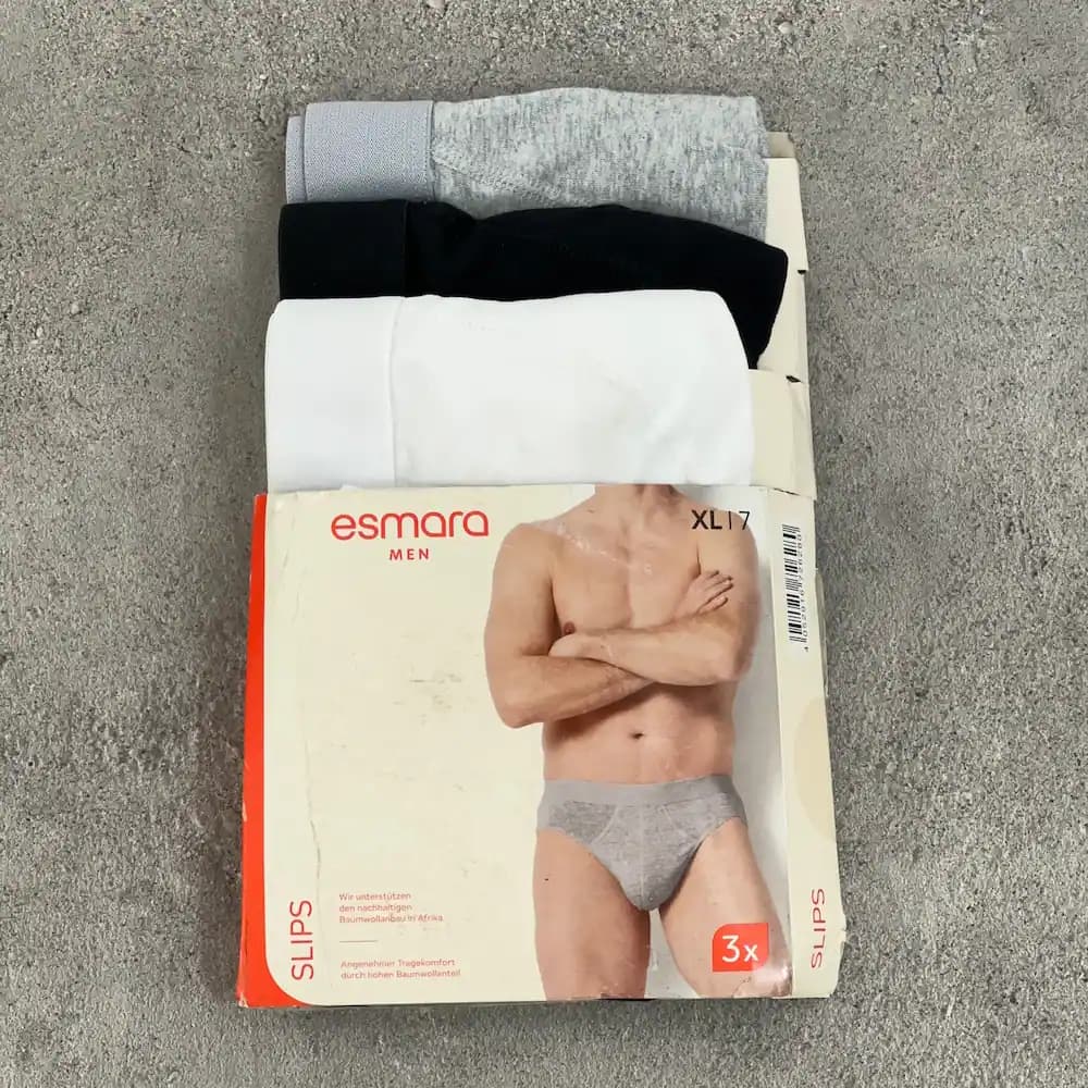 پک 3 عددی شورت اسلیپ مردانه esmara سایز XL