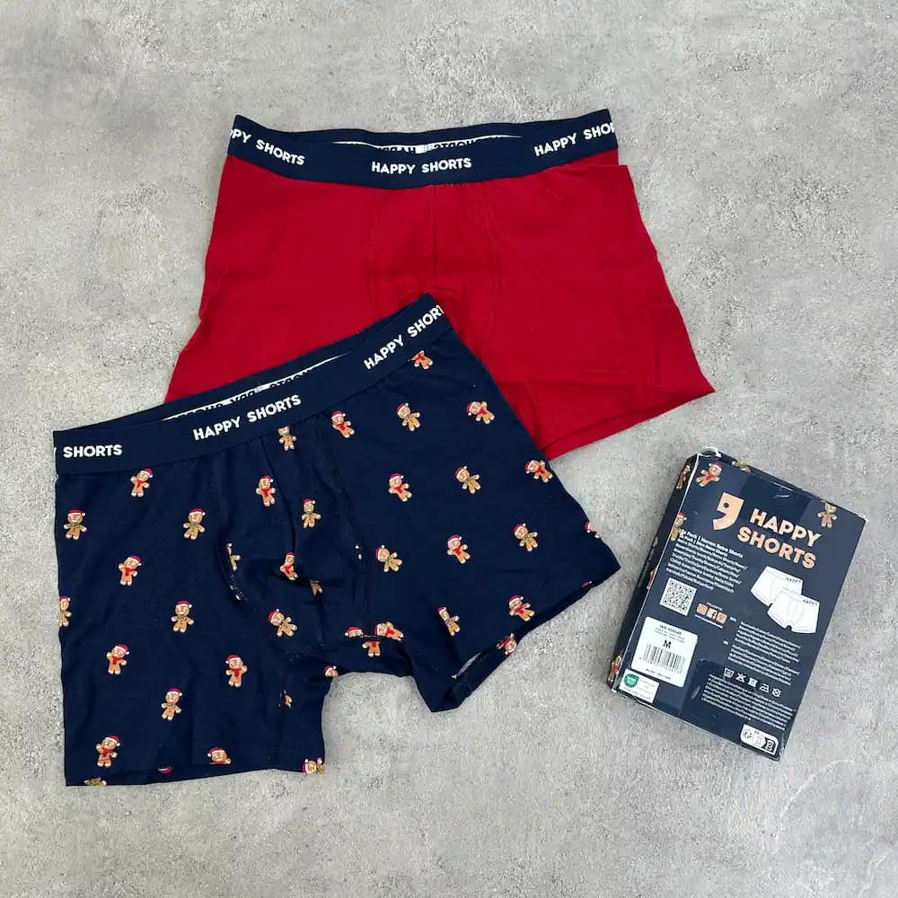 پک دو عددی باکسر مردانه Happy Shorts سایز M