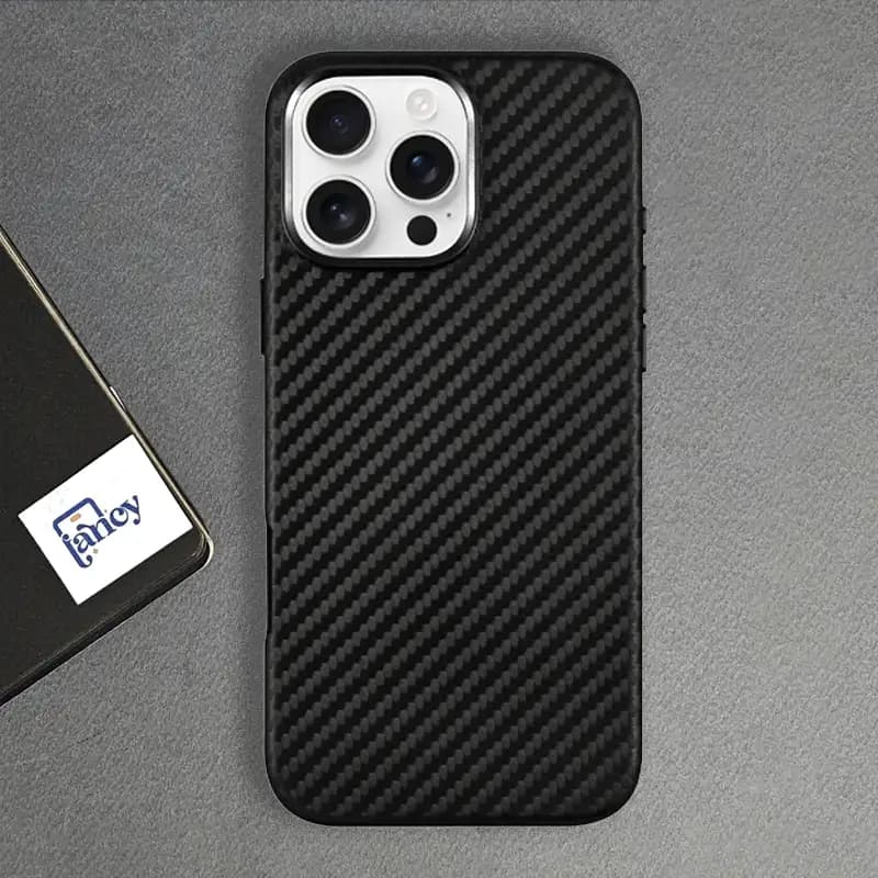قاب گوشی Kzdoo مدل Mag Noble Collection Carbon — تصویر ۶