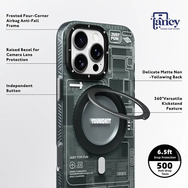 قاب گوشی یانگ کیت تکنولوژی استند 360 درجه — تصویر ۸