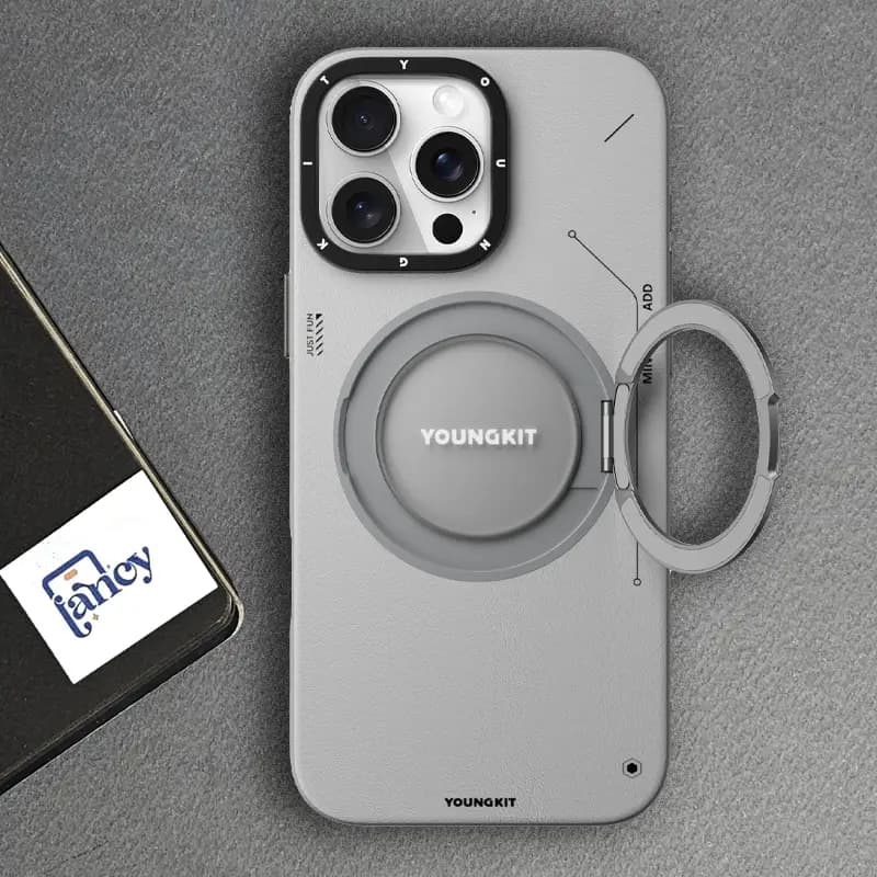 قاب گوشی یانگ کیت چرمی استند دار 360 — تصویر ۸