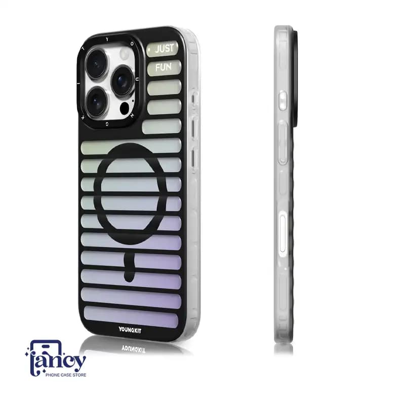 قاب گوشی یانگ کیت رنگ متغیر لیزری Geek Color-Changing Luggage-Inspired — تصویر ۶