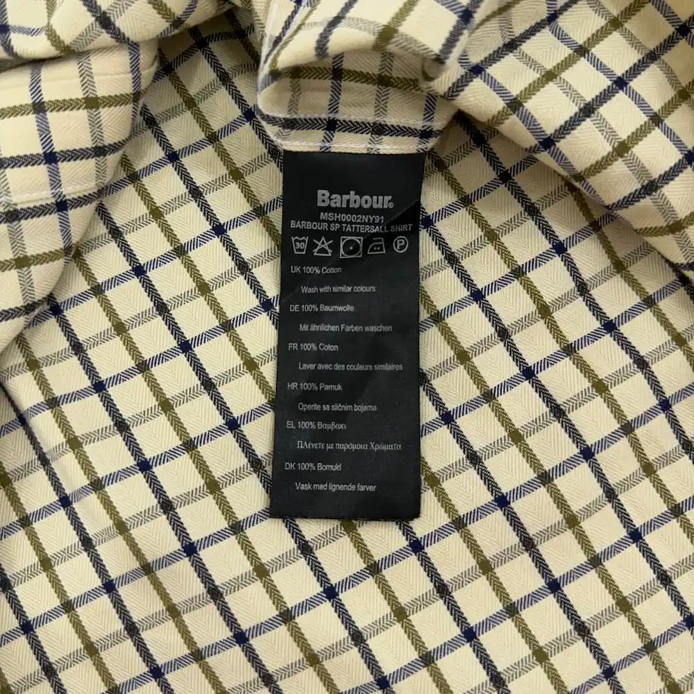 پیراهن مردانه اورجینال گرم بالا BARBOUR سایز 2XL — تصویر ۹