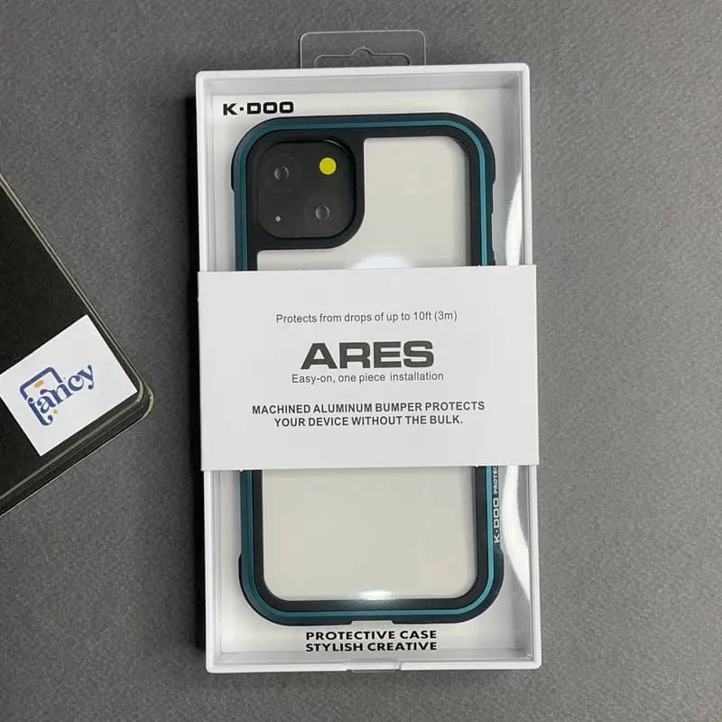 قاب گوشی K-DOO مدل Ares آیفون 13 رنگ سبز دودی