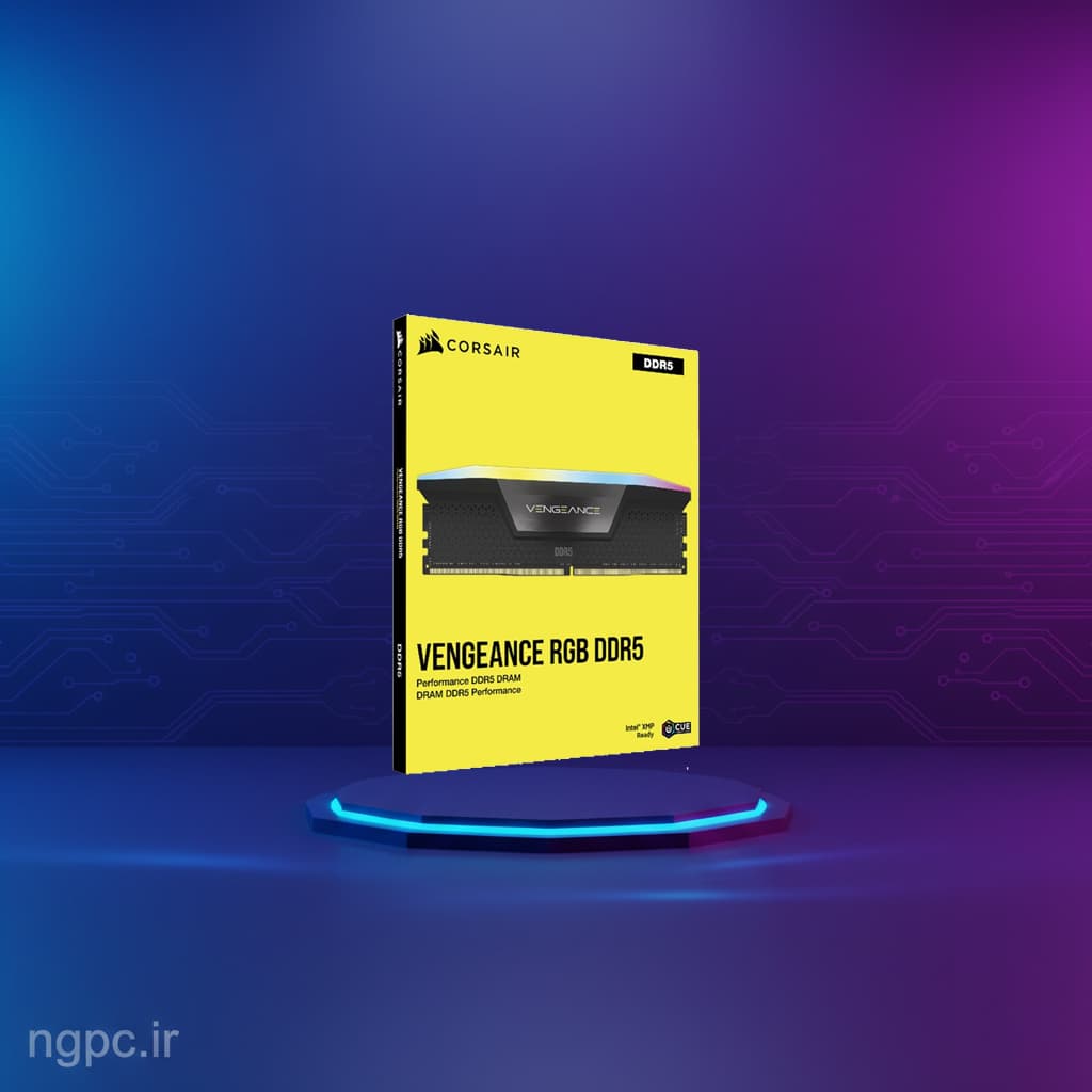 رم کامپیوتر کورسیر دو کاناله مدل VENGEANCE RGB فرکانس 5200 مگاهرتز DDR5 تایمینگ CL40 حافظه 32 گیگابایت استوک | نکس جنریشن - تخصصی ترین قطعات گیمینگ و رندر