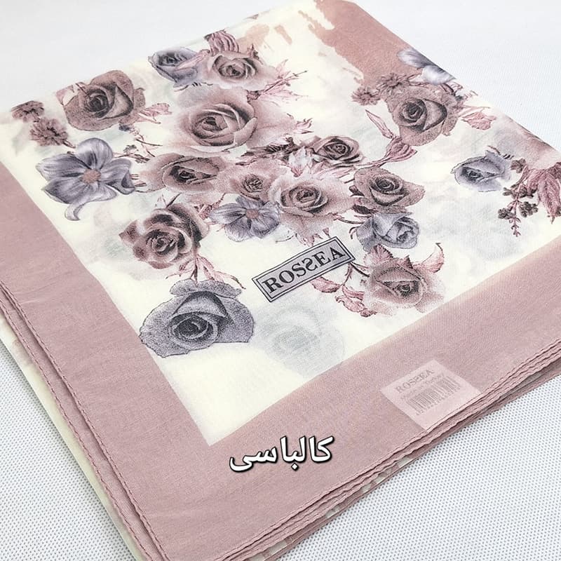 روسری نخی گل رُز | برند roszea ترکیه کد2001 — تصویر ۷