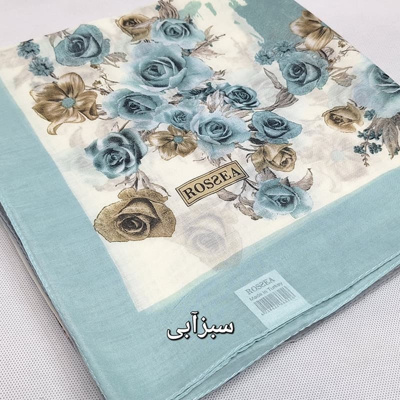 روسری نخی گل رُز | برند roszea ترکیه کد2001 — تصویر ۶