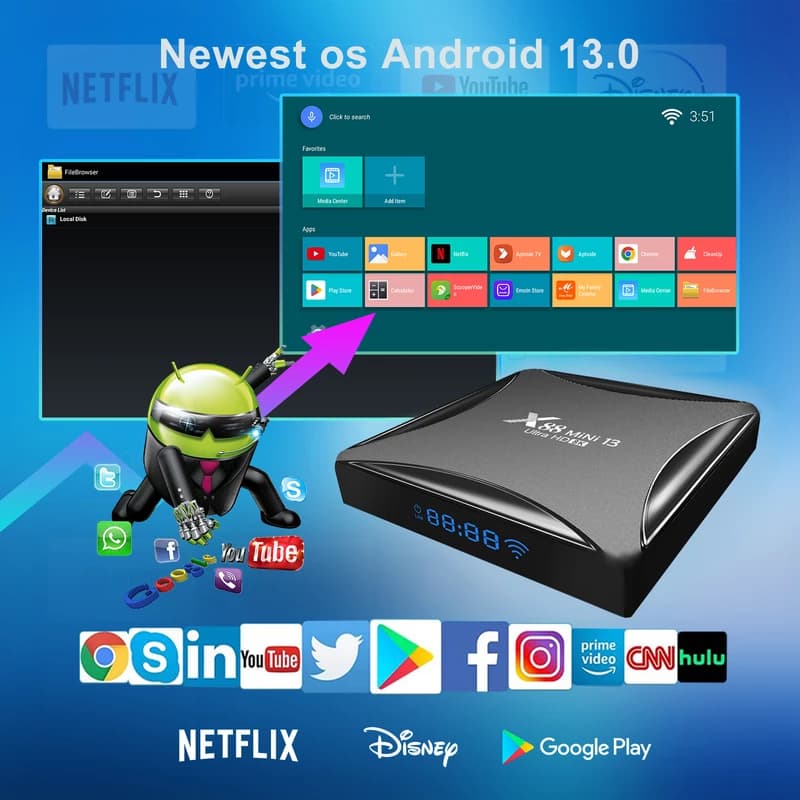 اندروید باکس مدل X88 Mini 13 4/64GB — تصویر ۷