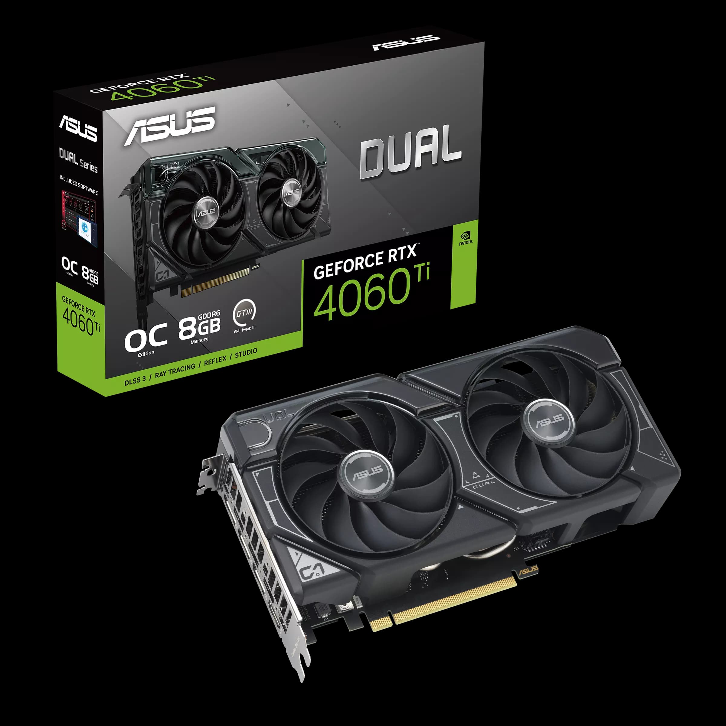 کارت گرافیک ایسوس مدل Dual RTX 4060 Ti O8G