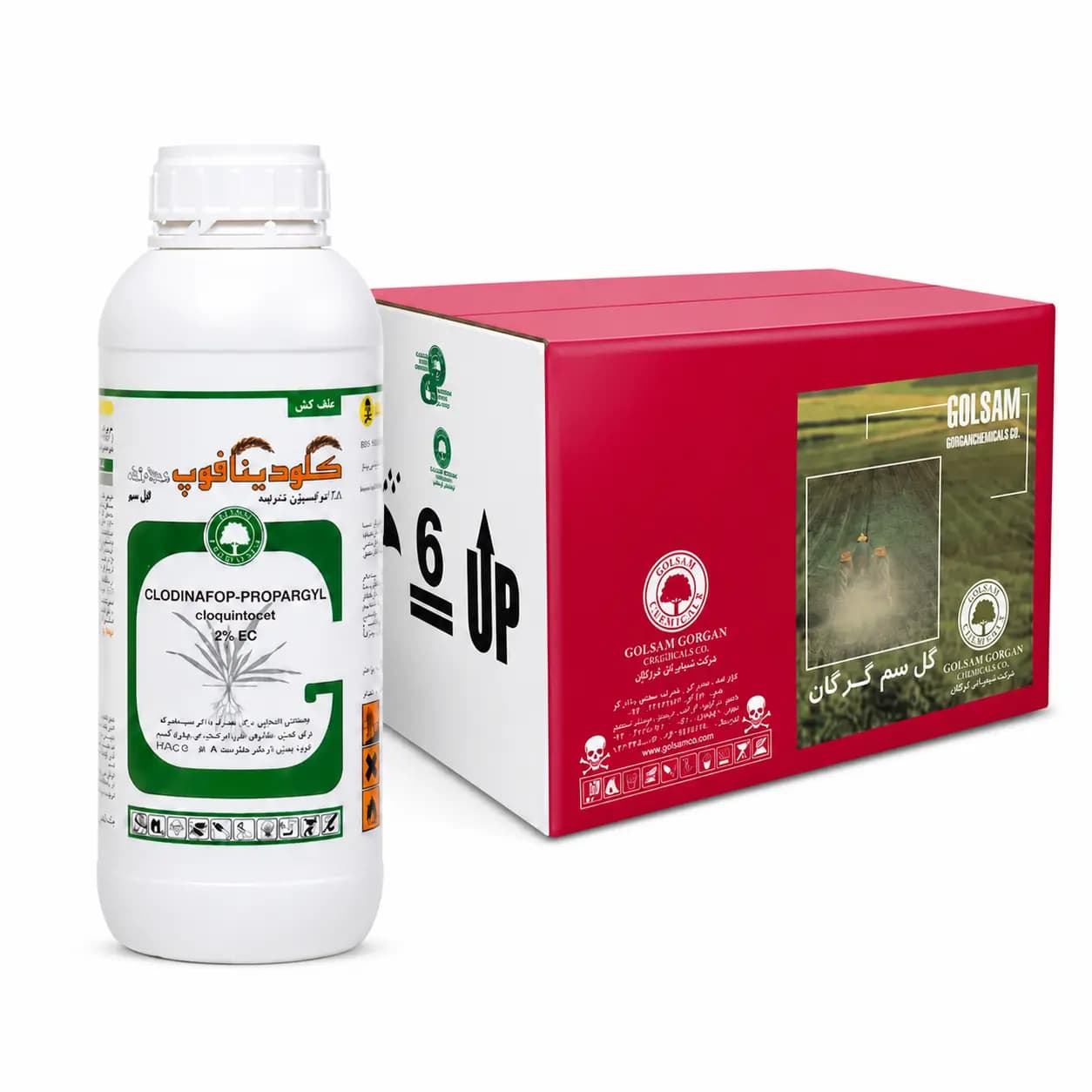 علف‌کش کلودینافوپ پروپارژیل گل‌سم (تاپیک) ۸٪ EC بطری ۱ لیتری (فروش عمده – کارتن ۱۲ عددی)