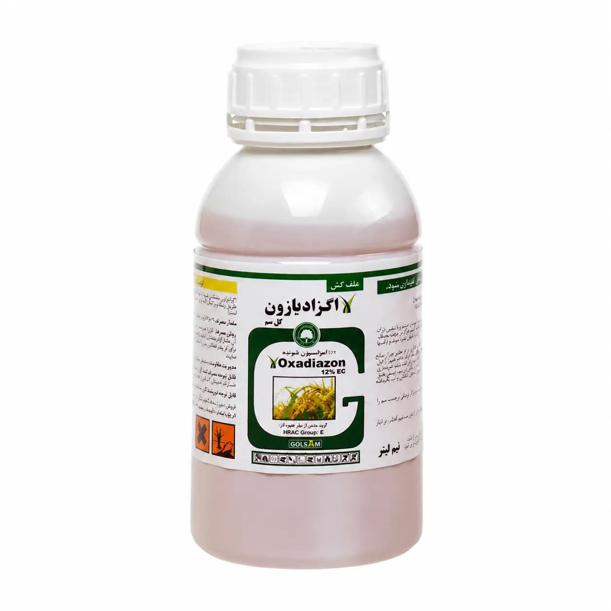 علف‌کش اگزادیازون رونستار گل‌سم ۱۲٪ EC بطری نیم لیتری (فروش عمده – کارتن ۲۴ عددی) — تصویر ۸
