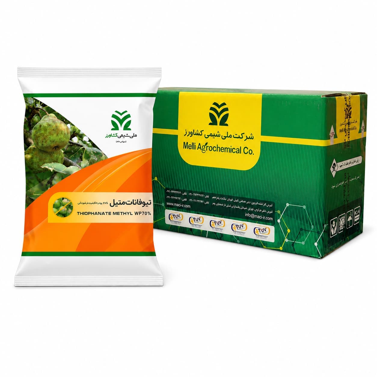 قارچ‌کش تیوفانات متیل ۷۰% شیمی کشاورز ۱ کیلویی (فروش عمده – کارتن ۶ عددی)