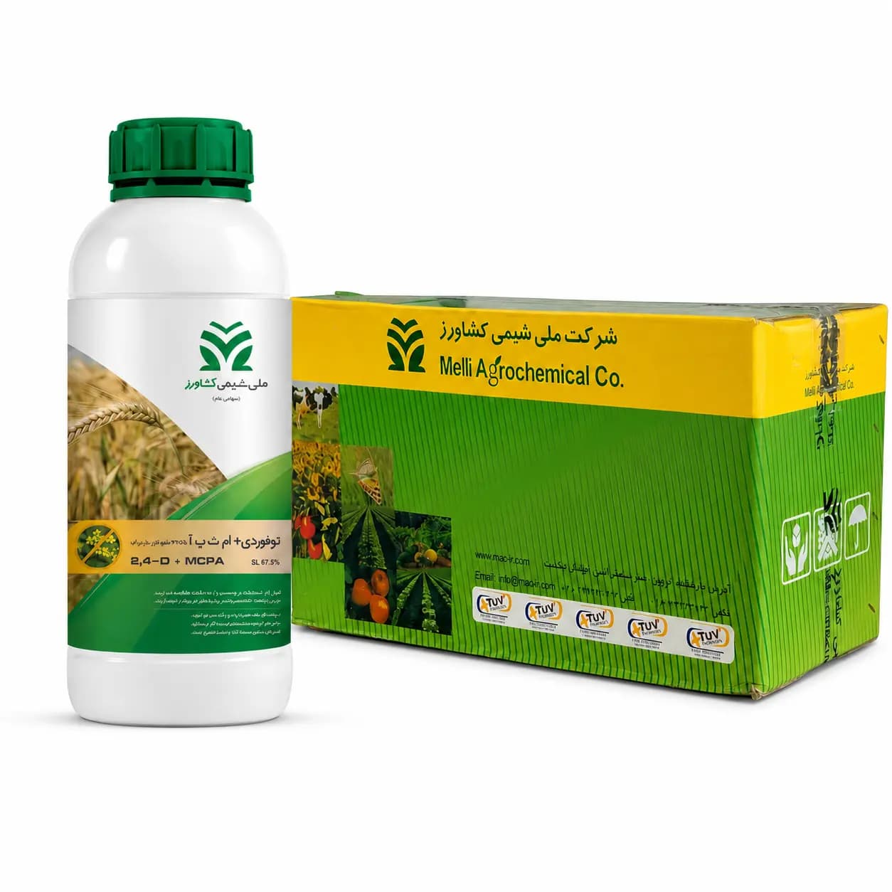 علف‌کش توفوردی ام‌سی‌پی‌آ شیمی کشاورز ۱ لیتری (فروش عمده – کارتن ۱۰ عددی)