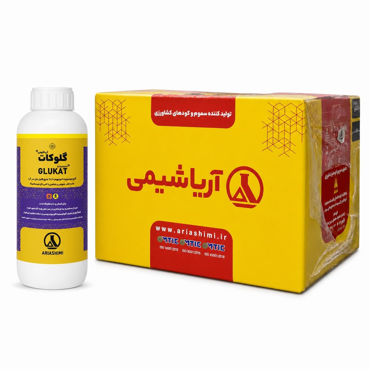 علف‌کش گلوفوسینیت آمونیوم ۲۰٪ آریا شیمی عمده (کارتن 12 عددی)