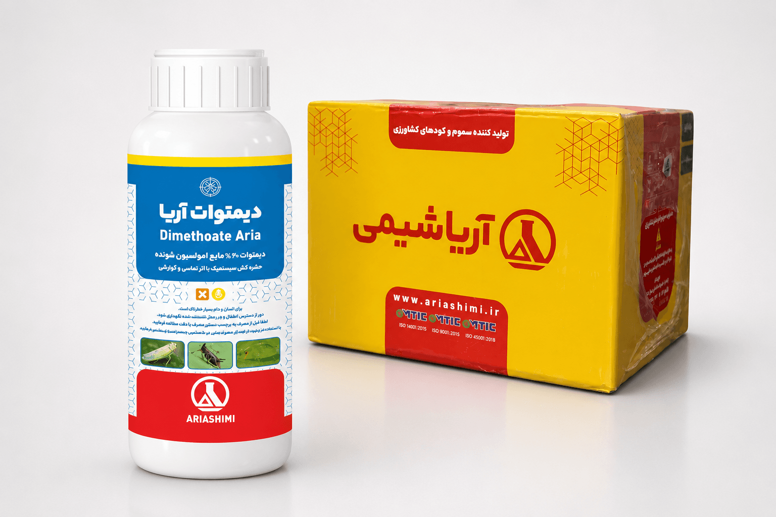 حشره کش دیمتوات ۴۰% یک لیتری (فروش عمده – کارتن ۱۲ عددی)