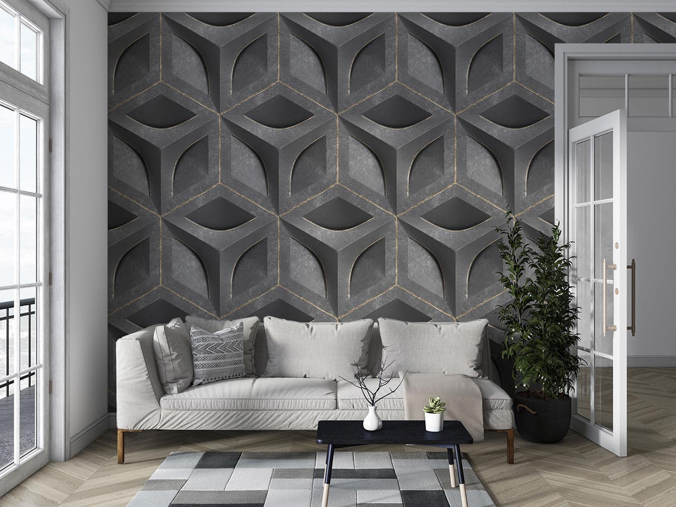 پوستر دیواری اشکال هندسی M10038700 — تصویر ۷