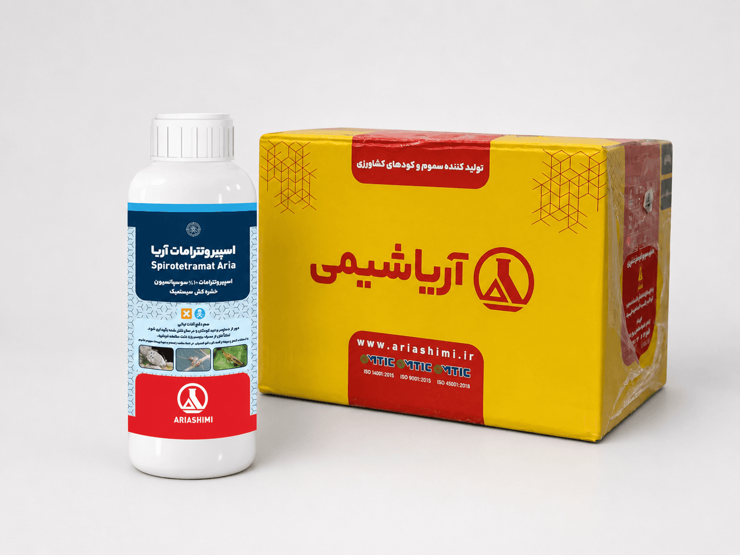 حشره‌کش اسپیروتترامات آریاشیمی ۱۰٪ SC (فروش عمده – کارتن ۱۲ عددی)